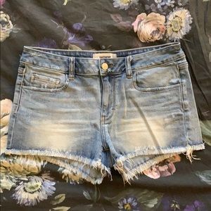 VS Pink Distressed Denim Cutoff Shorts